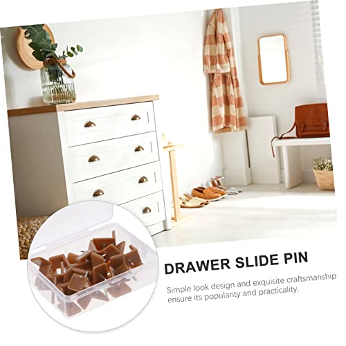 Shaped Cleat Sliders for Furniture Core Sliders Plastic Drawer Slide Socket Easy Install for Dresser Drawer Guides