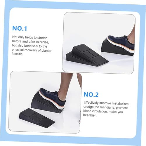 VALICLUD 3pcs Foot Mat Calf Stretcher Squat Wedge Indoor Fitness Board Sturdy Easy to Use