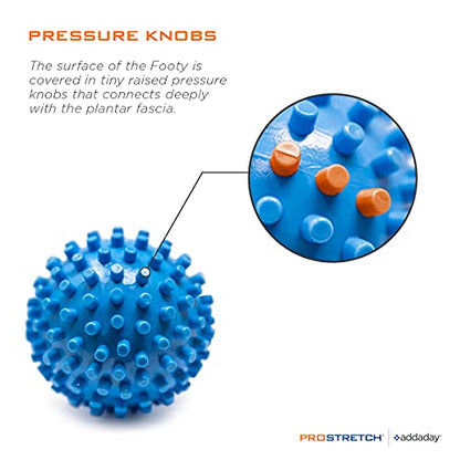 ProStretch Footy, Textured Massage Ball for Plantar Fasciitis & Foot Pain - size: One Size