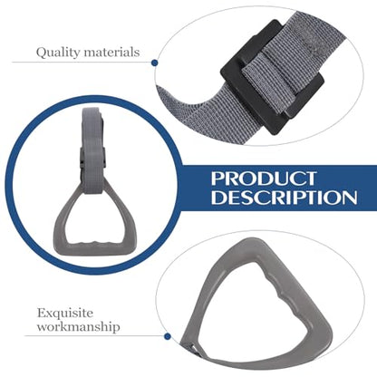 VILLCASE ’s Gymnastic Rings Set 2pcs with Adjustable Straps Gray Fitness Rings for Home Strength and Shoulder Joint Training Equipment