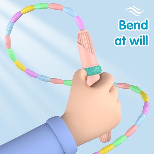 Beaded Jump Rope 1 Pack/2 Pack, ACEONE Segmented Skipping Rope for Kids Adults, Adjustable Tangle-Free Toddler Jumping Rope for Fitness Exercise Training - color: Pink