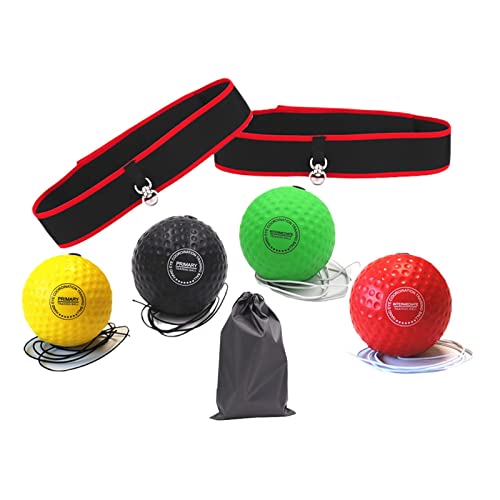 2Pack Boxing Reflex Balls, Boxing Ball Headband Set,Reflex Punching Ball Boxing Equipment Improve Speed and Hand-Eye Coordination for Men, Kids Boxing Equipment