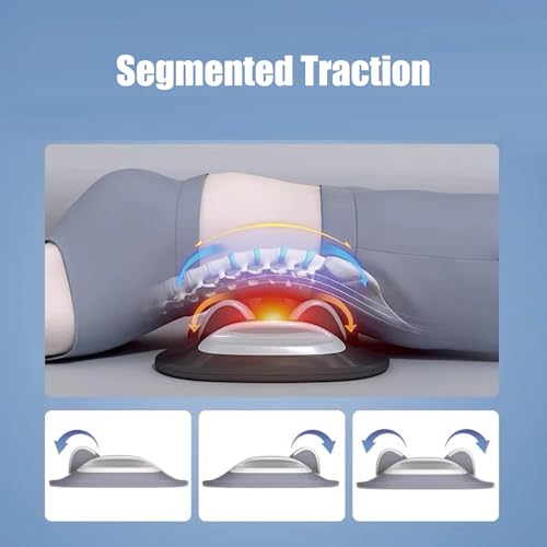 Lumbar Stretcher with Heat Massage | Adjustable Vibration Back Support Massager | Waist Relaxation Wholesale for Office & Home
