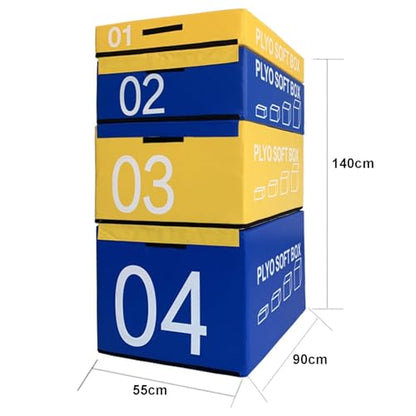 Jump Box, Soft Foam Box, Professional Physical Training Combination Box, Used for Home Gym and Outdoor Exercise. Suitable for Agility Training and Speed Training. - color: G