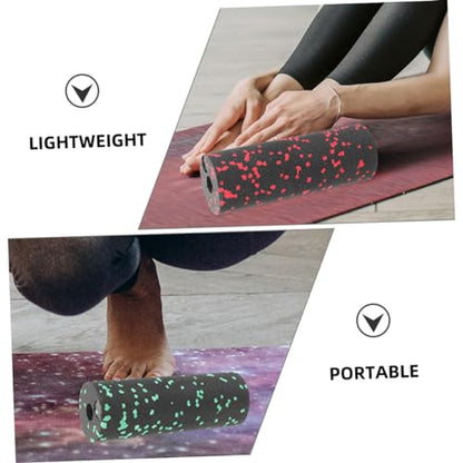 LIOOBO 2pcs Balance Yoga Roller Compact Muscle Massage Roller for Travel for Back Leg Arm Pain Relief