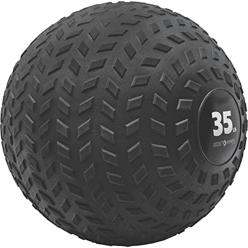Champion Sports Rhino Fitness Slam Ball – Sand-Filled, Bounce-Resistant Ball for Strength & Conditioning, 6–50 lb - style: 35 Pound