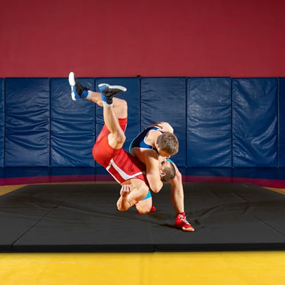 BalanceFrom All Purpose Extra Thick High Density Anti Tear Gymnastics Gym Folding Exercise Aerobics Mats