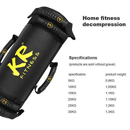 5-30 kg Sandbag Training Filled Weight Sand Power Bag, Weight-Adjustable Fitness Powerbag Sandbag, for Weightlifting, Running, Sports and Powerlifting