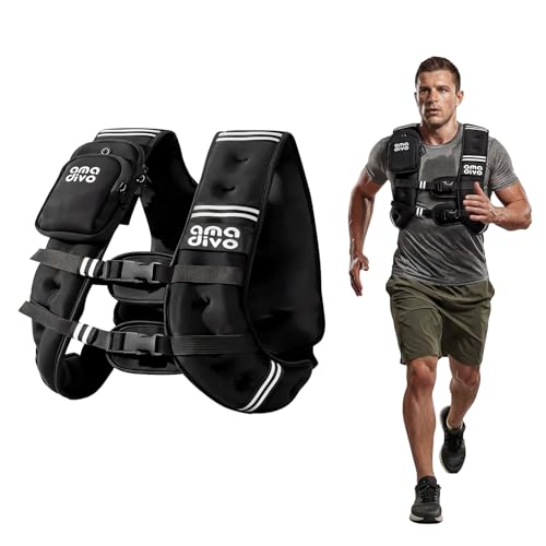 Weighted Vest for Men Women (20lb 16lb 12lb 8lb), Reflective Weighted Vest for Walking, Running, Workout & Fitness, Strength Training, Adjustable Buckles with Detachable Bag - size: 16 lbs