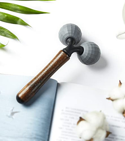 Relax Massage Roller - Body Massage Tools Myofascial Trigger Points Reduce Muscle Soreness Tightness Leg Cramps for Circulation, Stress, Arthritis and Hand Pain Relief & Recovery (Grey)