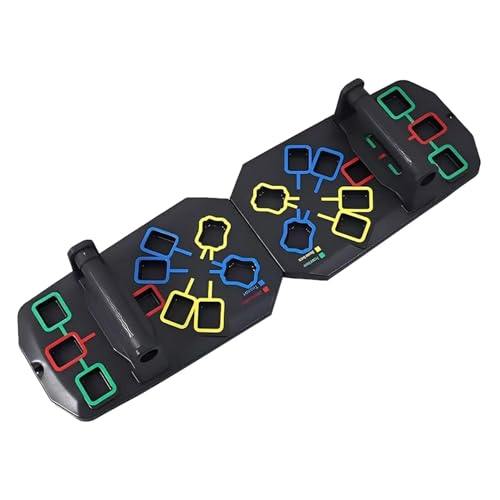 Push Up Board, 7 in 1 Multi-Functional Portable Foldable Push Up Bra,Professional Adjustable Home Workout Equipment Pushup Board for Fitness Accessories Strength Training Exercise Muscle Building (Black)