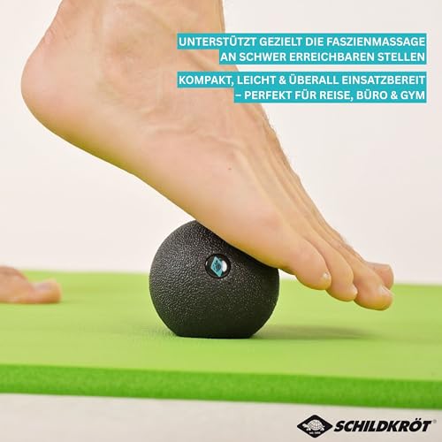 Schildkröt Dual Massage Set | Fascia Ball & Peanut Ball | Trigger Point & Self Massage | Muscle Relaxation & Regeneration | Yoga, Pilates & Physiotherapy