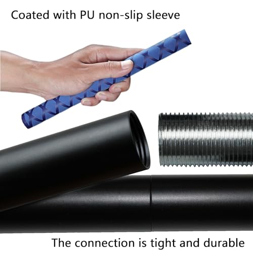 The Huang Yunming yoga stick is made of sturdy steel that is 5 feet high and an adjustable stretching stick, providing flexibility, agility, and balance. Multi functional fitness stick with 5 steel pipes