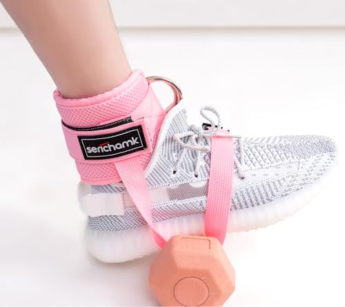 Adjustable Adjustable Feet Dumbbell Attachment,Feet Weight Lifting-Foot Weights for Exercise, Leg Extensions,Tibialis Trainer,Leg Lift Exercise Equipment - color: Style 3-Pink 1pc