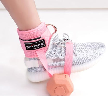 Adjustable Adjustable Feet Dumbbell Attachment,Feet Weight Lifting-Foot Weights for Exercise, Leg Extensions,Tibialis Trainer,Leg Lift Exercise Equipment - color: Style 3-Pink 1pc