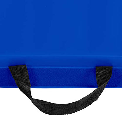 We Sell Mats 4 x 8 ft Folding Exercise Mat, 2 Inch Thick Personal Fitness & Home Gym Mat for Yoga, Pilates, Stretching & Workouts - color: Blue
