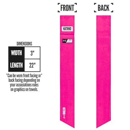 Nxtrnd Streamer Football Towel, Thin Sports Towel, Dries Hands & Football Accessories (Pink) - color: Pink