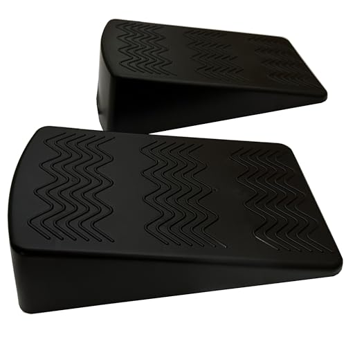 qibylift Slant Board for Squats, Yoga Wedge Block Pairs, Black Calf Stretcher Exercise Ramps for Weightlifting Pilates Home Gym Fitness