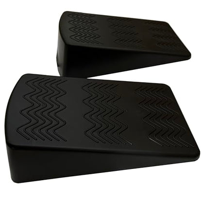 qibylift Slant Board for Squats, Yoga Wedge Block Pairs, Black Calf Stretcher Exercise Ramps for Weightlifting Pilates Home Gym Fitness