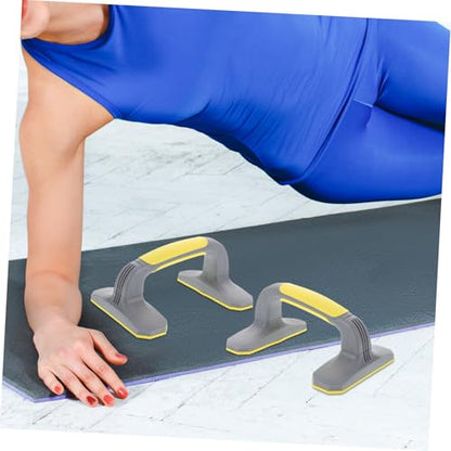 Push up Rack Workout Board Handles Rotating Push-up Handles One Wheel Ab Push up Bars Push up - color: Yellow