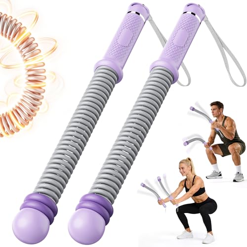Upgrade Weighted Ropeless Battle Ropes, Adjustable Cordless Battle Rope – Portable Battle Ropes for Home Gym Workout, HIIT & Cardio Full Body Training Exercise Rope for Strength Training Men & Women - color: Purple