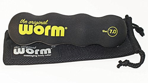The Original Worm-Combines Massage Balls & Foam Roller for Neck, feet, Back, Shins, Calves, hips, Glutes. Portable. Great Travel Roller for Plane and car. Easy to use. - color: Black, size: Large-7.0