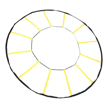 Circular Speed Ladder, Nylon Agility Trainer, 12 Rungs for Soccer and Basketball Footwork Practice