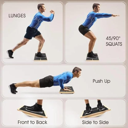 Foldable Wooden Stretch Board Adjustable Calf Stretcher Sports Elastic Indoor Outdoor Ankle