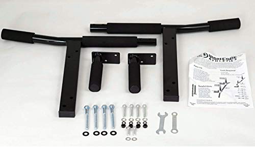 Joist Mount Pull Up Bar with Pull Up Assistance Bands - Commercial Gym Quality Pullup Bar with 41" Loop Exercise Pull-Up Assist Bands - color: Purple