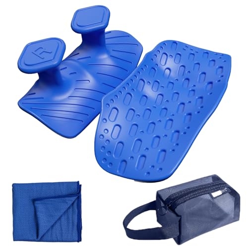 Upgraded Weight Lifting Grips for Women & Men - Extra Large & Thick Non-Slip Gym Grips, Ergonomic Workout Gloves for Pull-Ups, Dumbbell Exercises - color: blue