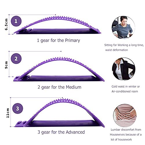 Plantar Fasciitis Relief Back Stretcher Posture Massager for Back Relaxation Pain Relief Back Massager Magic Stretcher Fitness Stretch Equipment(Blue) - color: Blue