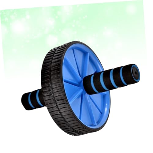 BESPORTBLE Double Wheel Abdominal Exercise Roller Mute Core Trainer for Ab Workout and Fat Burning Blue Ab Wheel for Home Gym Fitness Suitable for Men and Women Beginners to Pros
