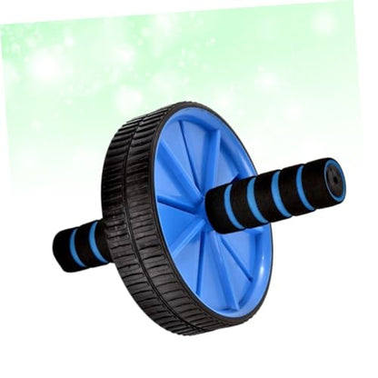 BESPORTBLE Double Wheel Abdominal Exercise Roller Mute Core Trainer for Ab Workout and Fat Burning Blue Ab Wheel for Home Gym Fitness Suitable for Men and Women Beginners to Pros