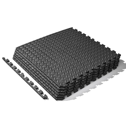 Sunny Health & Fitness Tri-Folding & Puzzle Exercise Mats – Extra Thick, Durable, Non-Slip, Water-Resistant Cushioning for Home Gym, Yoga, MMA, Gymnastics, Cardio, and Core Workouts - style: 6 FT x 4 FT