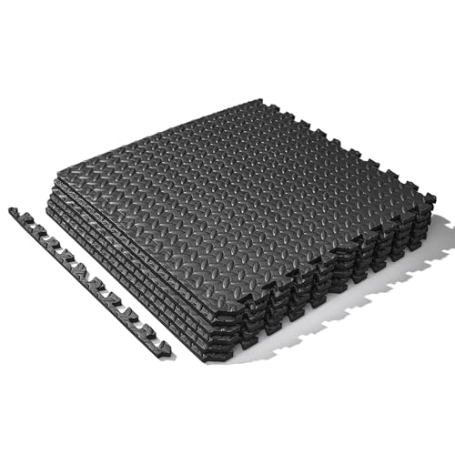 Sunny Health & Fitness Tri-Folding & Puzzle Exercise Mats – Extra Thick, Durable, Non-Slip, Water-Resistant Cushioning for Home Gym, Yoga, MMA, Gymnastics, Cardio, and Core Workouts - style: 6 FT x 4 FT