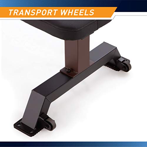 Steelbody Deluxe Utility Weight Bench for Home Gym Weightlifting and Strength Training - color: Kodiak Brown - Flat