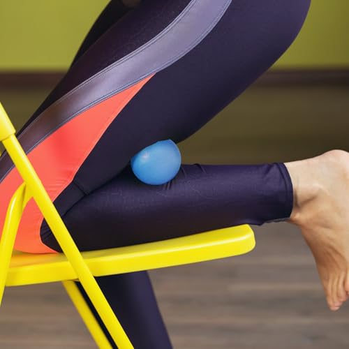 2-Pack Firm Lacrosse Massage Balls- for Deep Tissue, Trigger Point & Myofascial Release Therapy, Relieve Muscle Knots (Light Blue) - color: Light Blue