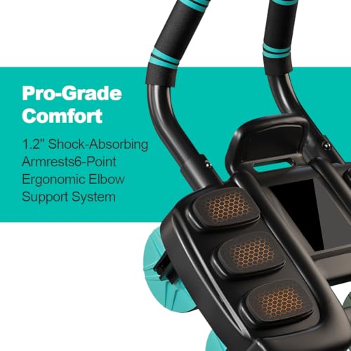 2026 New Automatic Rebound Ab Roller Wheel with Elbow Support & 4-Wheel Design - Core Exercise Equipment for Home Gym, Abdominal Workout Machine for Men/Women, Belly Fat Burner,Portable Fitness Roller Wheel