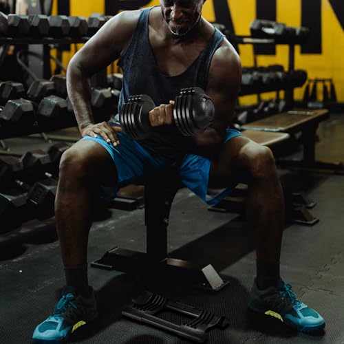 Adjustable Dumbbell Set 7/14/22 LBS - Heavy-Duty Steel & Plastic Design, Compact Space-Saving Home Gym Equipment for Strength Training, Fitness & Full-Body Workouts