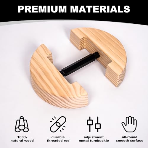Hat Stretcher for Fitted Hats, Cowboy Hat Stretcher Fitted Hat 7 to 8 1/2, Adjustable Wooden Hat Jack Stretcher Fits All Caps - color: Black