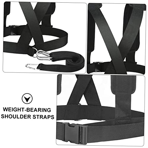 2pcs Resistance Sled Harness for Fitness Training and Running Speed Enhancement Portable Shoulder Straps Belt for Strength Workouts and Outdoor Sled Pulling
