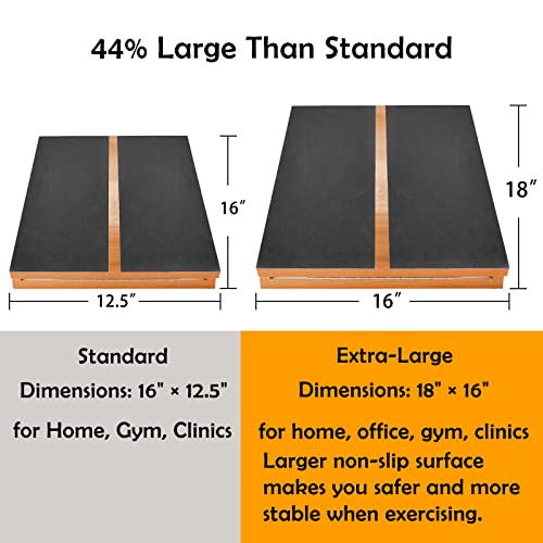 Professional Slant Board, Adjustable Incline Board and Calf Stretcher, Slant Board for Calf Stretching, Calf Stretch Board - color: Extra Large Slant Board