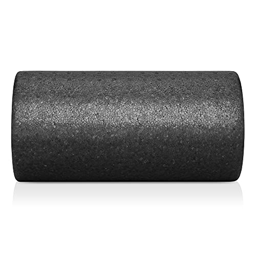 Philosophy Gym 12" High-Density Foam Roller for Exercise, Massage, Muscle Recovery - Round, Black - color: Black, size: 12 Inch