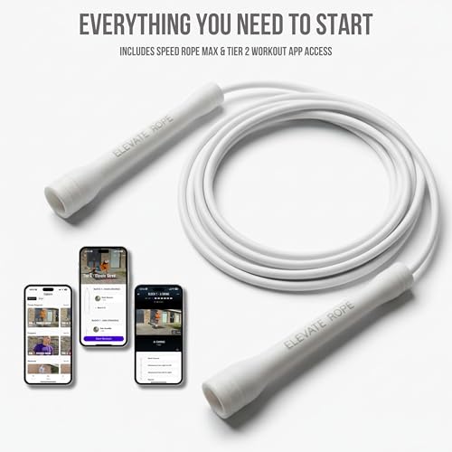 Elevate Rope Pro-Grade Speed Rope - color: White Purity
