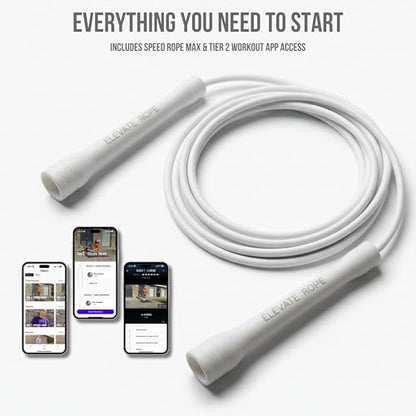 Elevate Rope Pro-Grade Speed Rope - color: White Purity