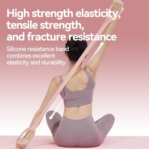 Figure 8 Workout Resistance Band - 3 Elasticities Optional 20 30 40lb, Thicker Durable Arm Back Shoulder Exercise Elastic Rope Yoga Straps Pilates Flexbands, Physical Therapy Stretch Bands