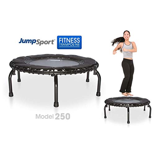 JumpSport 39 Inch Fitness Trampoline Adults Workout Rebounder with Handlebar, Model 250