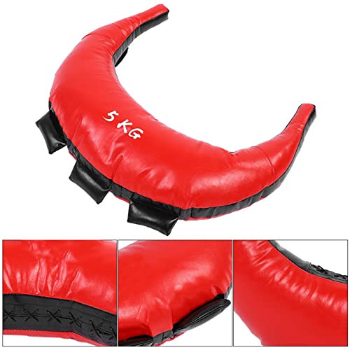 Fitness Power Bag, Training Sandbag for Full Body Workout, 5 25kg Adjustable Weight PU Punching Bag with Multiple Handles, Durable Synthetic Leather Coating for Boxing Strength Tra