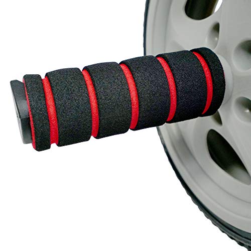 Sunny Health & Fitness Ab Roller Wheel, Durable Construction, Compact & Portable, Non-Slip Handles for Home Gym, Addominal Exercises & Core Strength Trainer