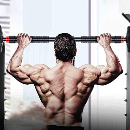 Door Way Pull Up Bar, Door Exercise Bar No Screw Installation, Doorway Pull up Bar,Workout Bar with 25.59"-39.37" Adjustable Width Fitness Equipment
